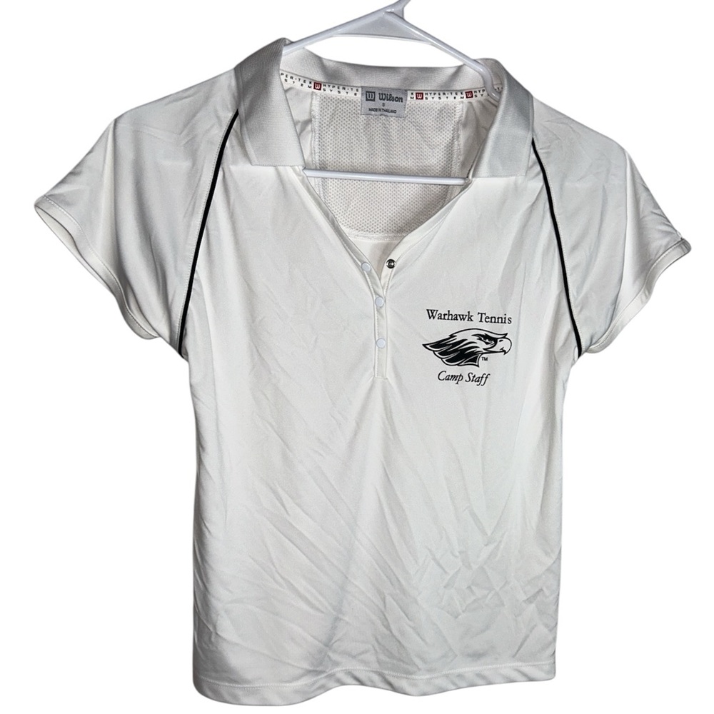 WILSON White Tennis Camp Staff Polo Shirt for Women Sz:S